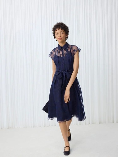 Hobbs midnight navy tess shirt - navy,