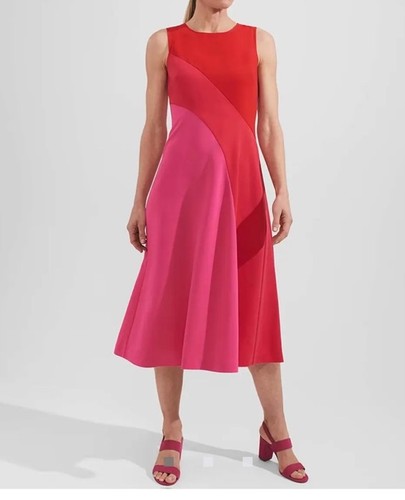 Hobbs pink red marla - pink, midi