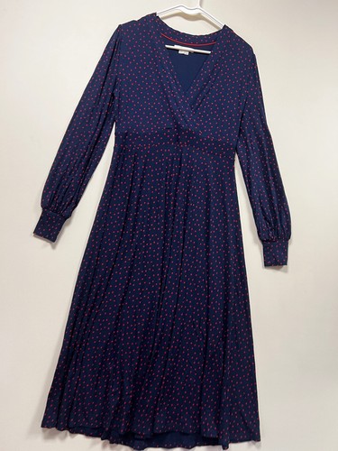 Hobbs navy red polka dot - , long